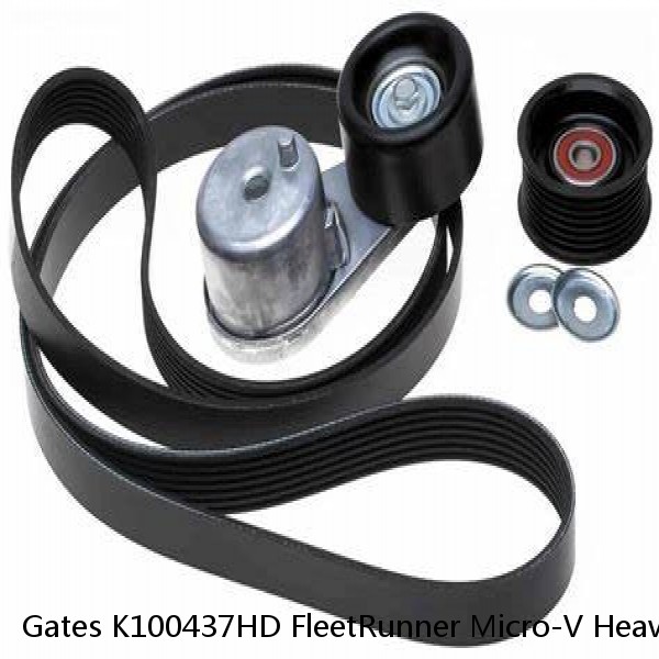 Gates K100437HD FleetRunner Micro-V Heavy Duty V-Ribbed Belt